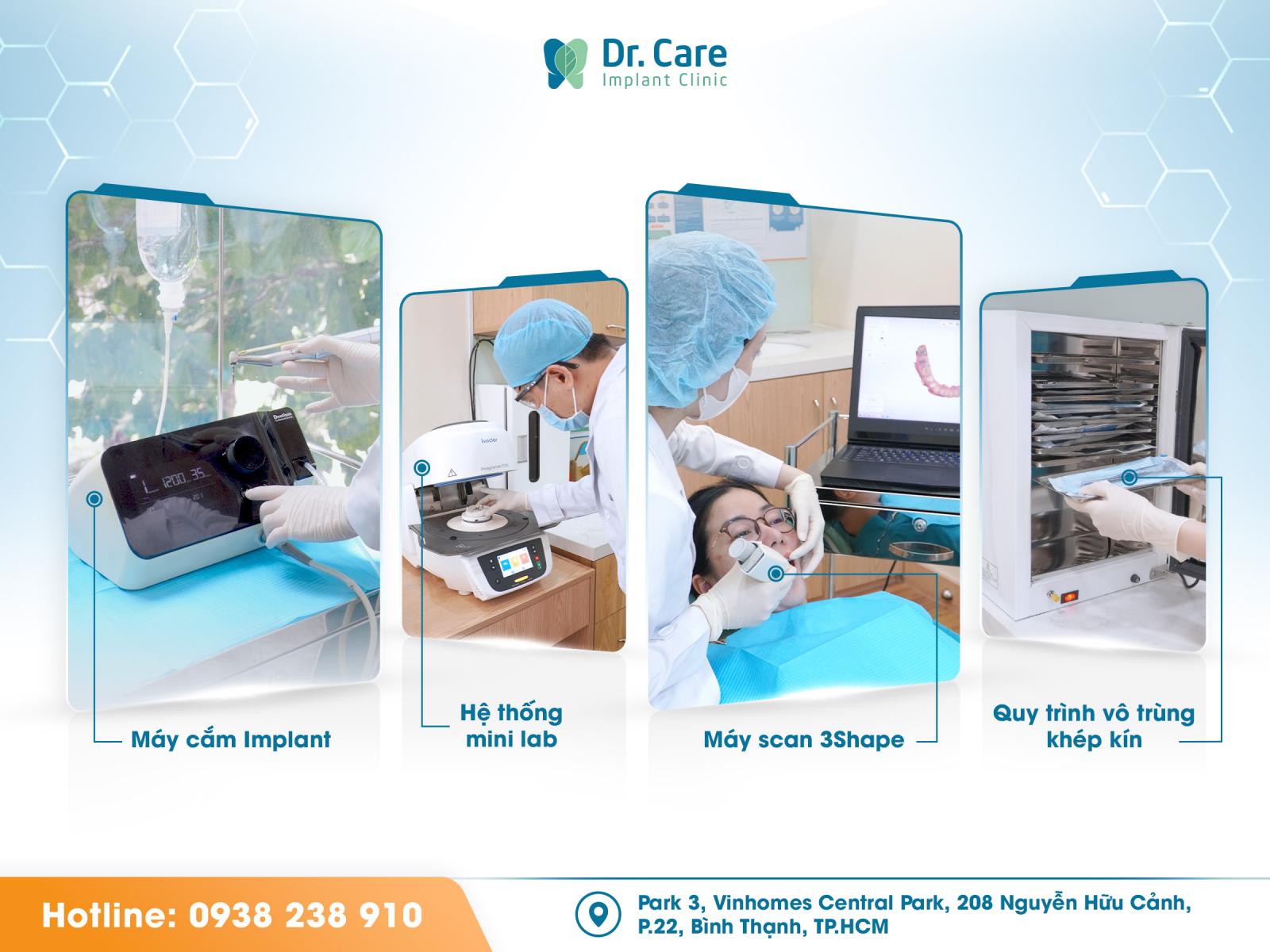 trang thiết bị nha khoa Dr. Care