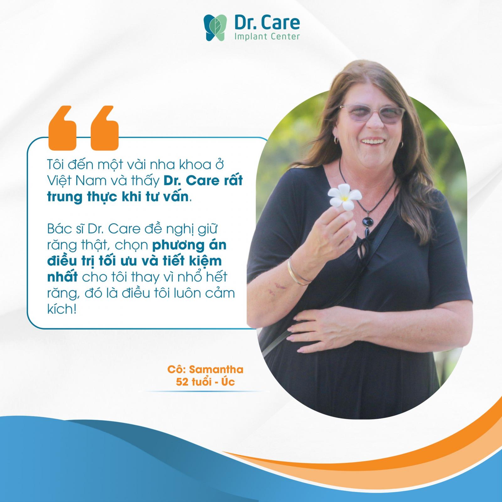 khách hàng trồng răng Implant tại nha khoa Dr. Care