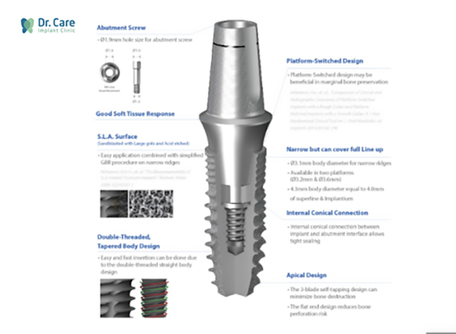 các loại trụ implant hàn quốc