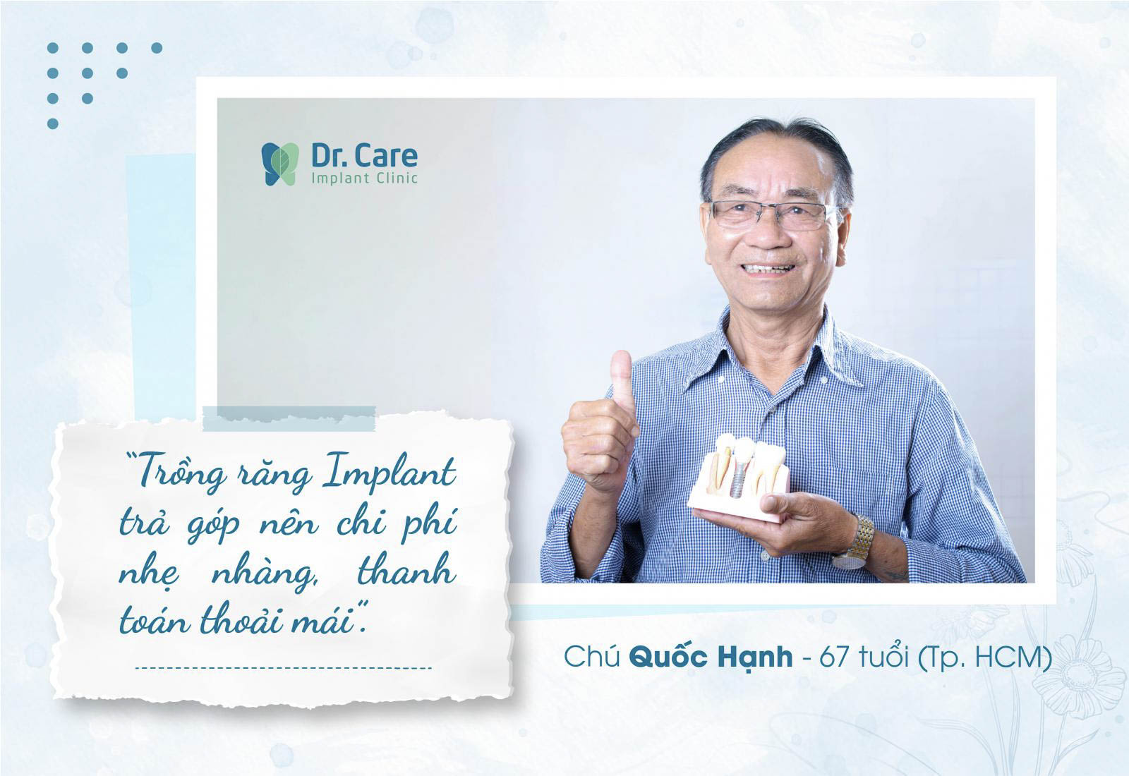 Trồng răng Implant trả góp lãi suất 0%