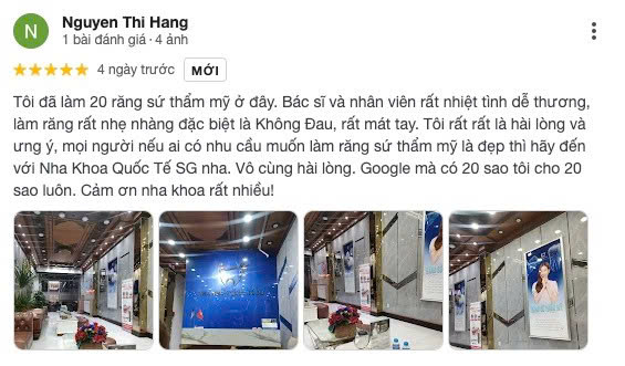 review Nha Khoa Quốc Tế Sài Gòn