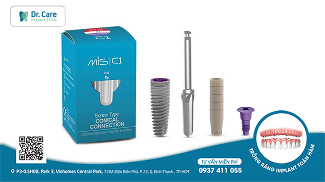 Cấu tạo của trụ Implant MIS C1
