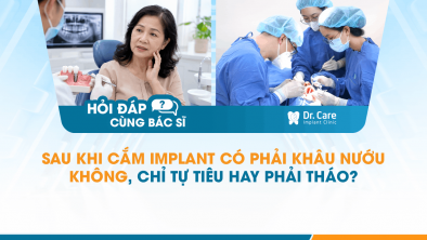 [Hỏi đáp bác sĩ] - Sau khi cắm Implant có phải khâu nướu không, chỉ tự tiêu hay phải tháo?