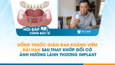 [HỎI ĐÁP BÁC SĨ]: Uống thuốc giảm đau kháng viêm dài hạn sau thay khớp gối có ảnh hưởng lành thương Implant không?