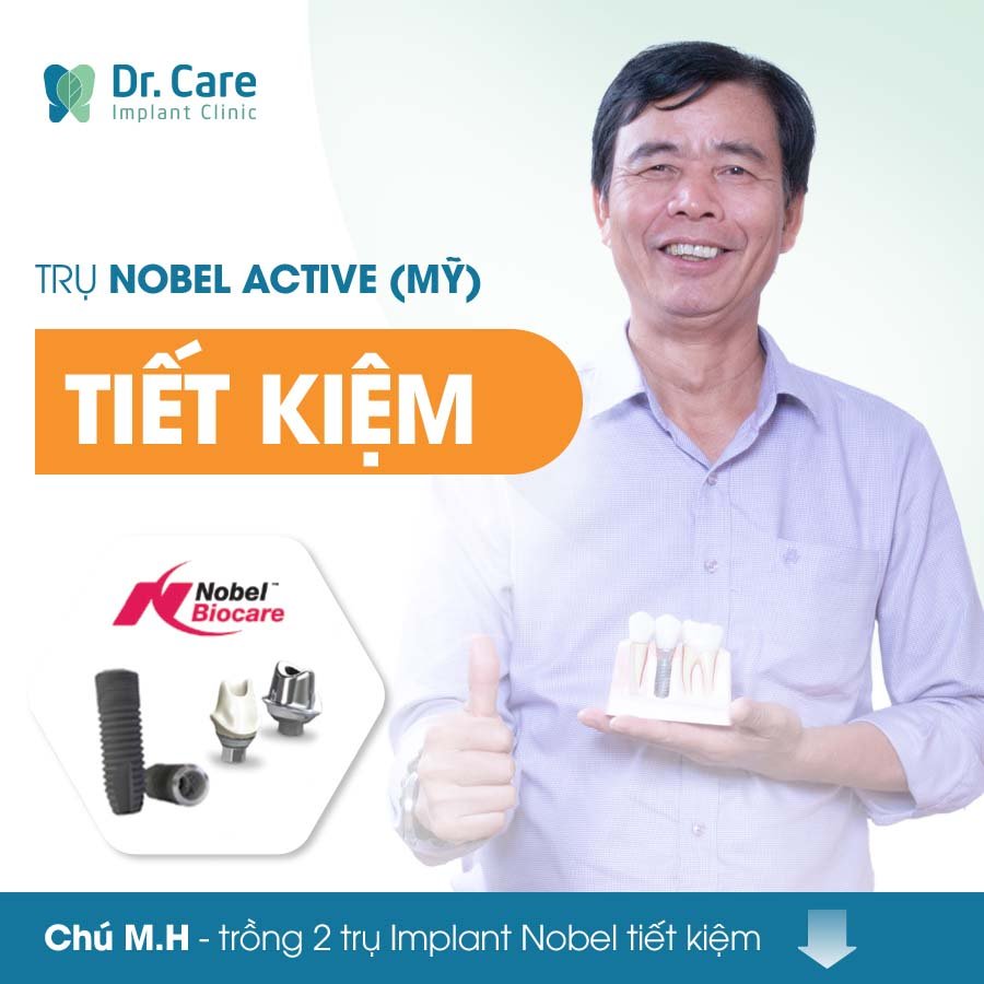 Khách hàng trồng răng Implant Nobel Biocare